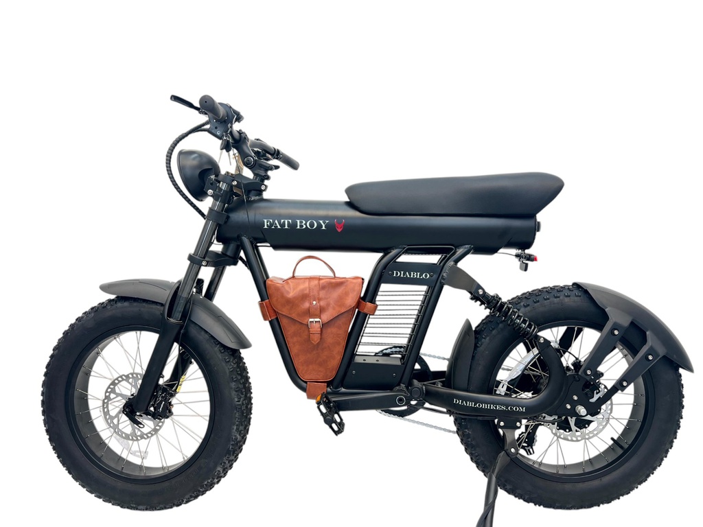 DIABLO E-BIKE, FAT BOY, MATT-BLACK/BLACK, 15,6AH 48V 748,8WH