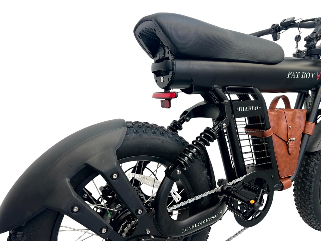 DIABLO E-BIKE, FAT BOY, MATT-BLACK/BLACK, 15,6AH 48V 748,8WH