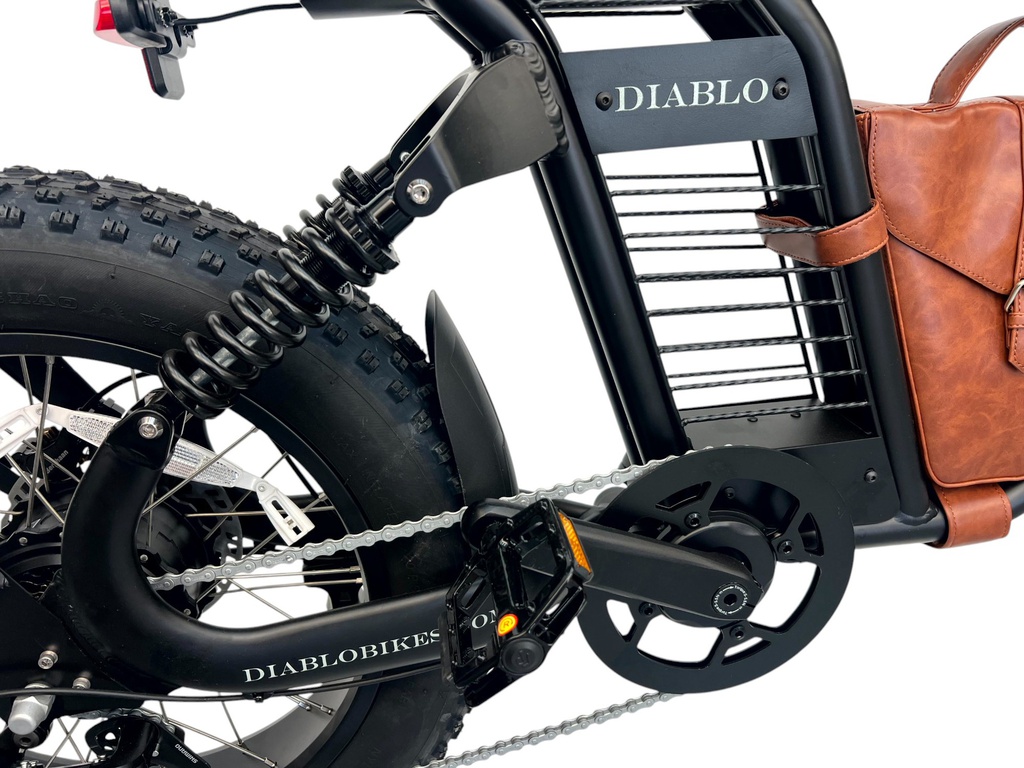 DIABLO E-BIKE, FAT BOY, MATT-BLACK/BLACK, 15,6AH 48V 748,8WH