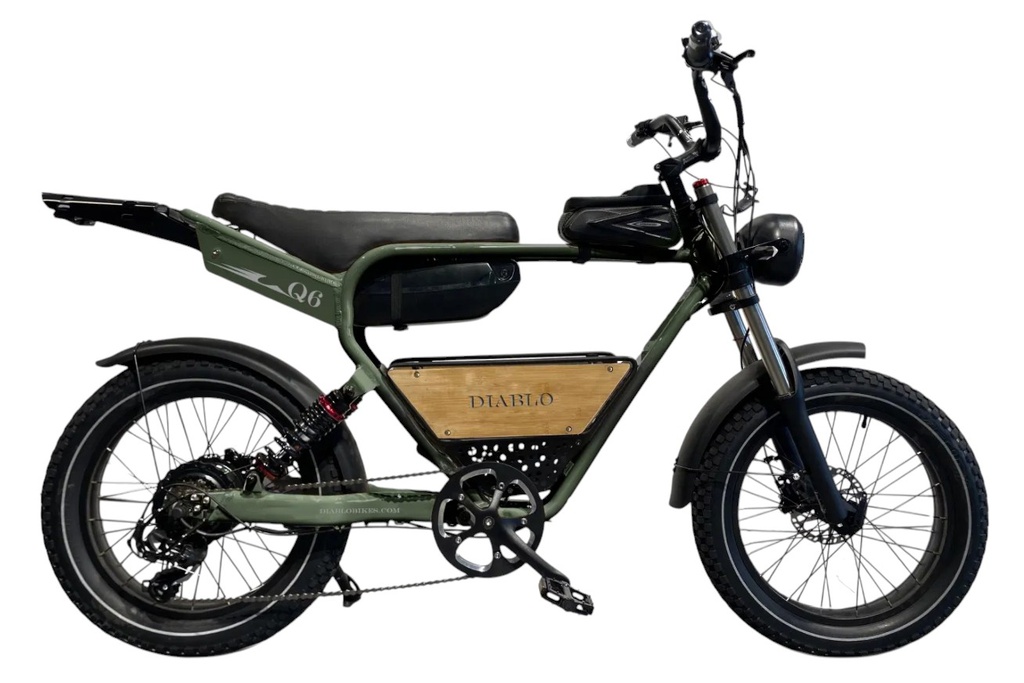 E-BIKE DIABLO Q6 15,6Ah,48V 748,8Wh/20"/7ver - Garantie/Levering