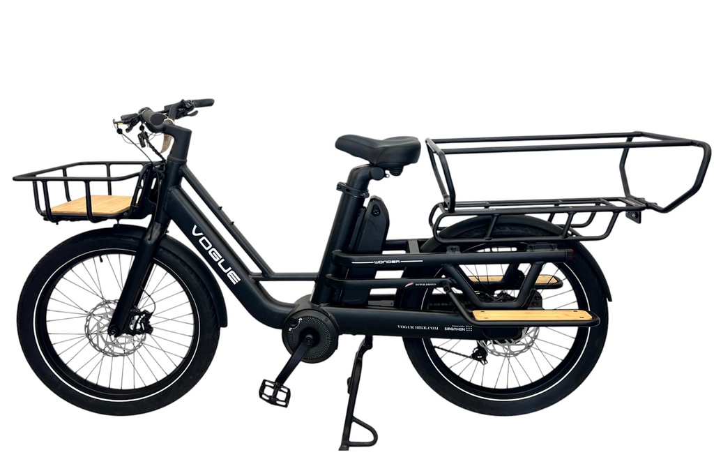 E-BIKE VOGUE WONDER 20"/matt-black/2 accu 9.6AH,12.8AH