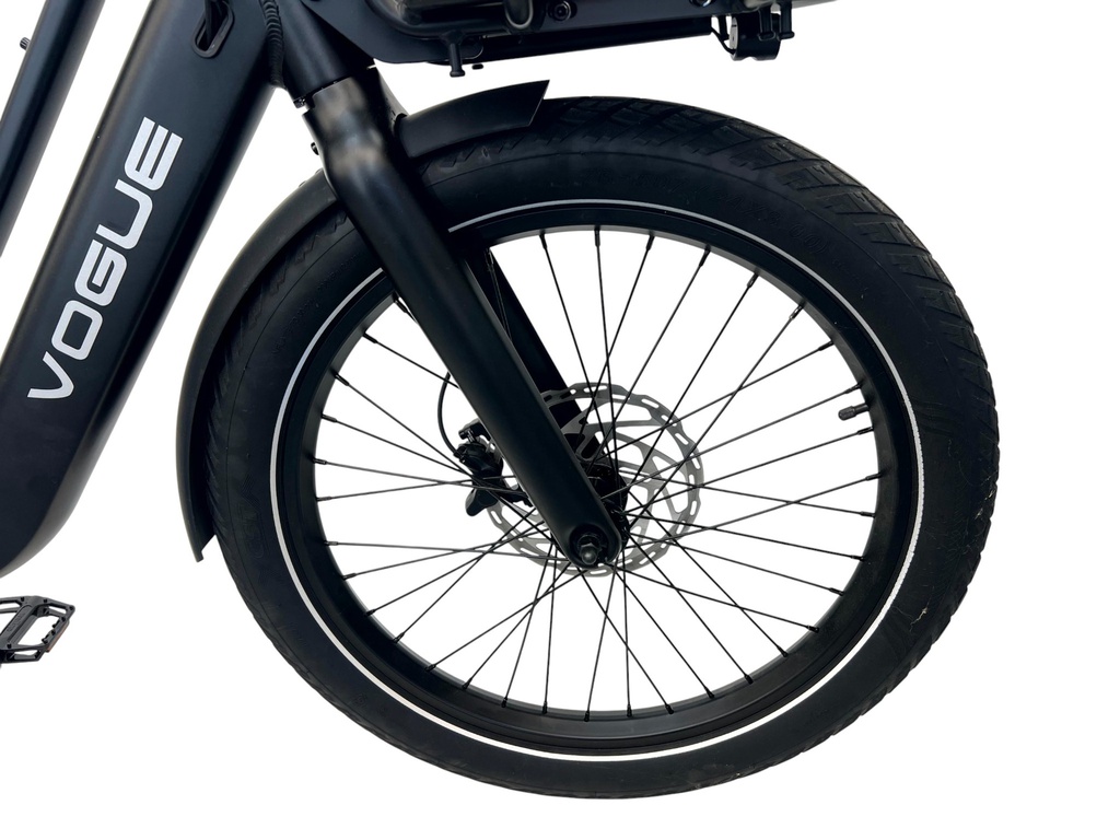 E-BIKE VOGUE WONDER 20"/matt-black/2 accu 9.6AH,12.8AH